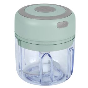 Mini Electric Garlic Chopper 8.45OZ Cordless Garlic Mincer Food Chopper - Green