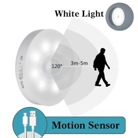 700mAh PIR Motion Sensor LED Night Light USB Rechargeable Night Lamp for Bedroom Kitchen Cabinet Light Wireless Closet Light