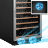 SOTOLA 24 inch Dual Zone Wine Cooler Refrigerator
