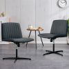 Black High Grade Pu Material. Home Computer Chair Office Chair Adjustable 360 ¬∞ Swivel Cushion Chair With Black Foot Swivel Chair Makeup Chair Study