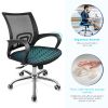 Simple Deluxe Task Office Chair Ergonomic Mesh Computer Chair with Wheels and Arms and Lumbar Support Adjustable Height Study Chair for Students Teens