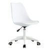 Modern Home Office Desk Chairs, Adjustable 360 ¬∞Swivel Chair Engineering Plastic Armless Swivel Computer Chair With Wheels for Living Room, Bed Room