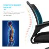 Simple Deluxe Task Office Chair Ergonomic Mesh Computer Chair with Wheels and Arms and Lumbar Support Adjustable Height Study Chair for Students Teens