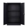 Metal Storage Cabinet with Locking Doors and Adjustable Shelf, Folding Filing Storage Cabinet , Folding Storage Locker Cabinet for Home Office,School,