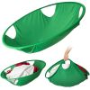 1pc 21in/26in Laundry Hamper Basket Foldable Hamper Oval Tub Green Cloth Storage Baskets Home Dryer Helper Clothes Carrier Organizer - Green - 26 Inch