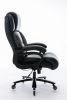 Big and Tall 400lbs Office Chair - Adjustable Lumbar Support Heavy Duty Metal Base Quiet Rubber Wheels High Back Large Executive Computer Desk Swivel