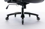 Big and Tall 400lbs Office Chair - Adjustable Lumbar Support Heavy Duty Metal Base Quiet Rubber Wheels High Back Large Executive Computer Desk Swivel