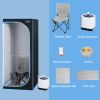 Full Size Portable Black Steam Sauna tentâ€“Personal Home Spa