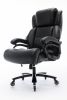 Big and Tall 400lbs Office Chair - Adjustable Lumbar Support Heavy Duty Metal Base Quiet Rubber Wheels High Back Large Executive Computer Desk Swivel