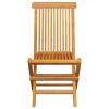 Patio Chairs with Cream White Cushions 4 pcs Solid Teak Wood - Cream