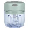 Mini Electric Garlic Chopper 8.45OZ Cordless Garlic Mincer Food Chopper - Green
