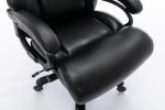 Big and Tall 400lbs Office Chair - Adjustable Lumbar Support Heavy Duty Metal Base Quiet Rubber Wheels High Back Large Executive Computer Desk Swivel